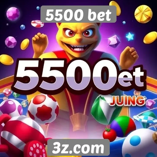 Variedade de jogos disponíveis no site 5500 bet